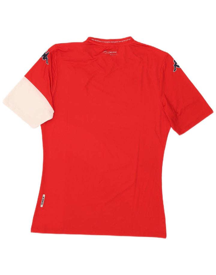 Kappa Mens Graphic T-Shirt Top XL Red Colourblock Polyester