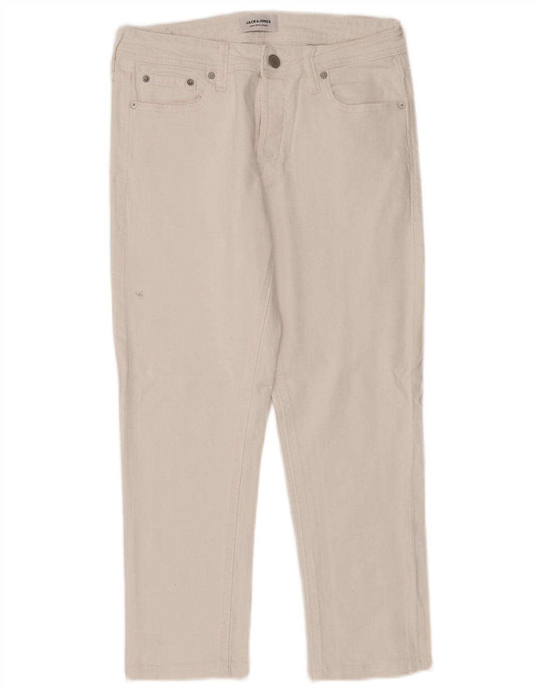 Jack & Jones Mens Slim Jeans W30 L26 White Cotton