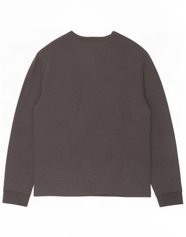 Gap Mens Top Long Sleeve Medium Grey Cotton
