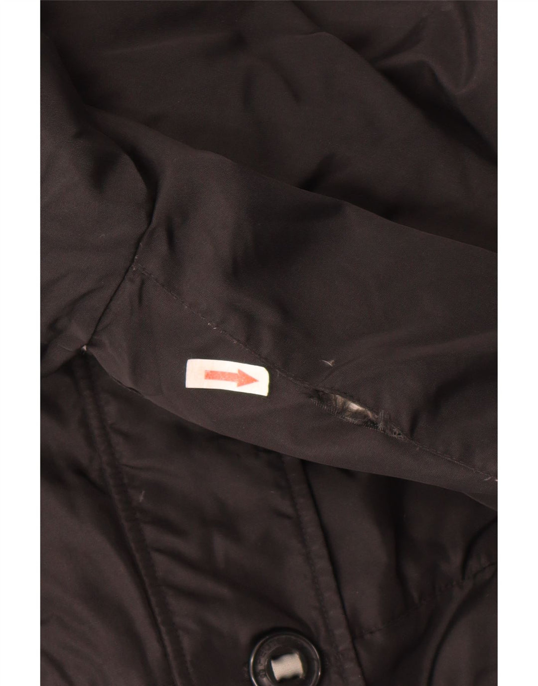 PEUTEREY Womens Hooded Parka Jacket EU 40 Medium Black