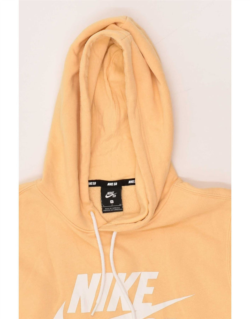 NIKE Mens Graphic Hoodie Jumper Small Yellow Vintage Nike and Second-Hand Nike from Messina Hembry 