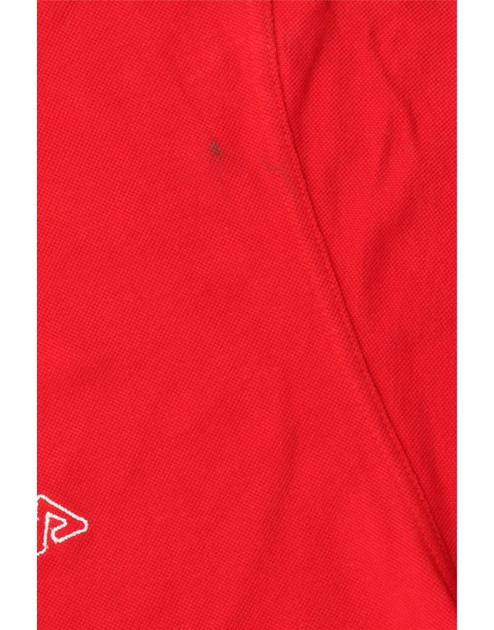 FILA Mens Polo Shirt XL Red Cotton