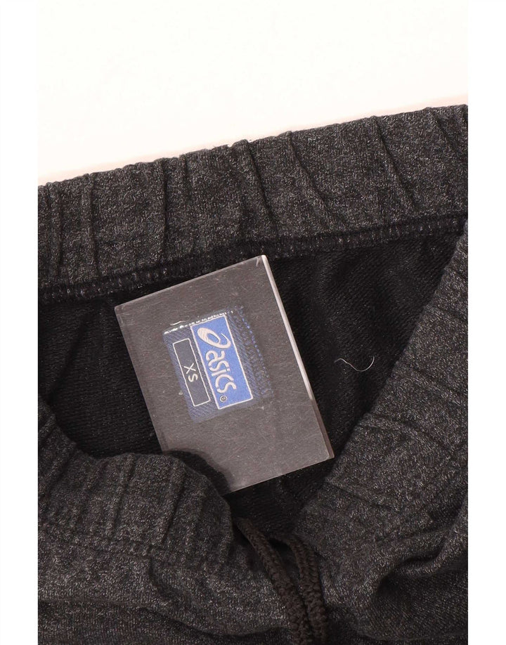 Asics Mens Graphic Tracksuit Trousers XS Grey Flecked Cotton