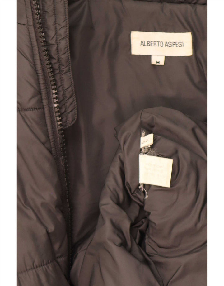 Alberto Aspesi Mens Padded Jacket UK 38 Medium Grey Nylon