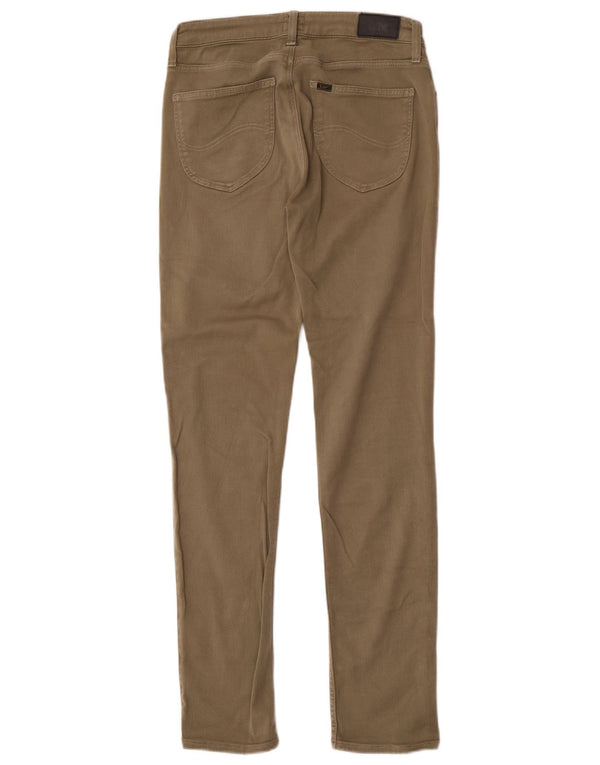 Lee Womens Elly Skinny Jeans W28 L33 Khaki Cotton