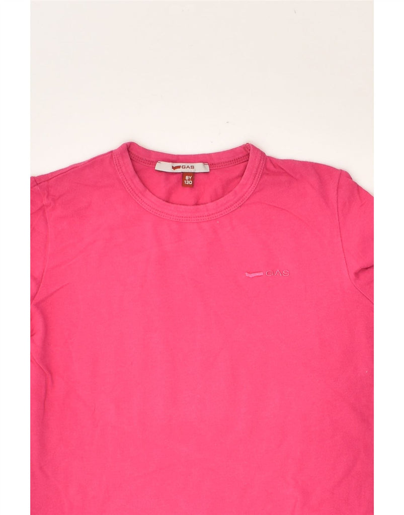 GAS Girls Top Long Sleeve 7-8 Years Pink Cotton | Vintage Gas | Thrift | Second-Hand Gas | Used Clothing | Messina Hembry 