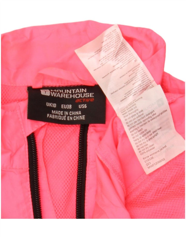 Mountain Warehouse Womens Tracksuit Top Jacket UK 10 Small  Pink Polyester