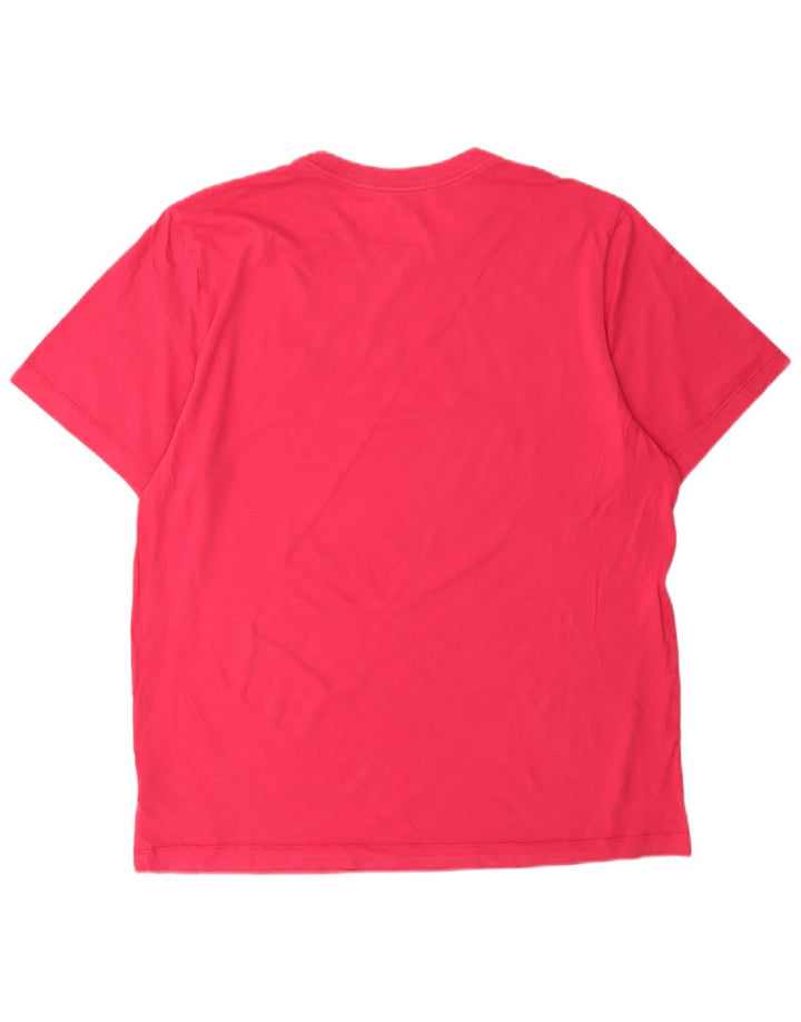 Nike Womens T-Shirt Top Large Pink Cotton