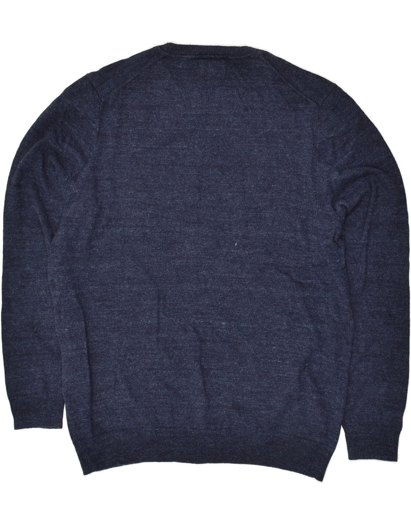 SUPERDRY Mens Crew Neck Jumper Sweater 2XL Navy Blue Cotton | Vintage Superdry | Thrift | Second-Hand Superdry | Used Clothing | Messina Hembry 