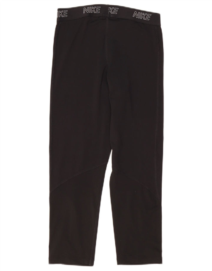 Nike Womens Dri Fit Graphic Capri Leggings UK 12 Medium Black