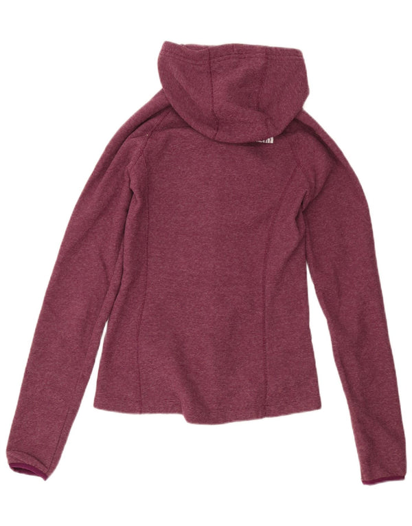 The North Face Womens Tracksuit Top Jacket UK 6 XS Burgundy Pinstripe