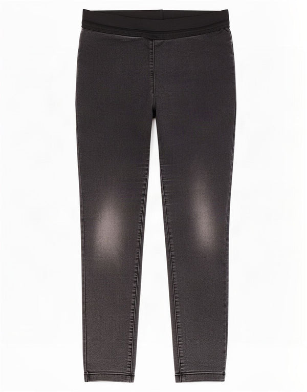 Marks & Spencer Womens Jegging Jeans UK 12 Medium W32 L28 Black Cotton