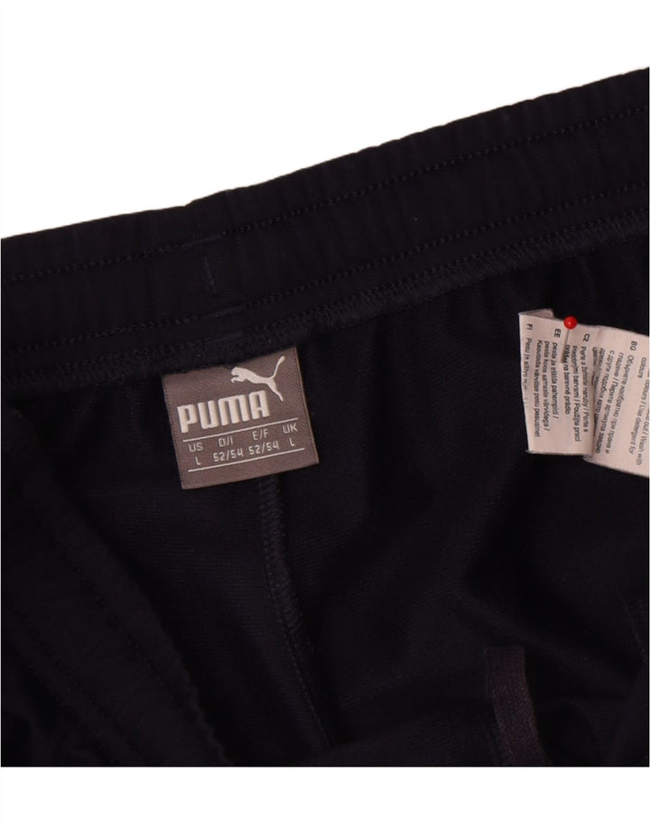Puma Mens Tracksuit Trousers Joggers Large  Navy Blue Polyester