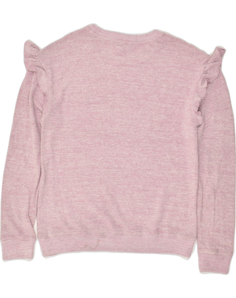 J. CREW Womens Sweatshirt Jumper UK 14 Medium Pink Viscose | Vintage J. Crew | Thrift | Second-Hand J. Crew | Used Clothing | Messina Hembry 