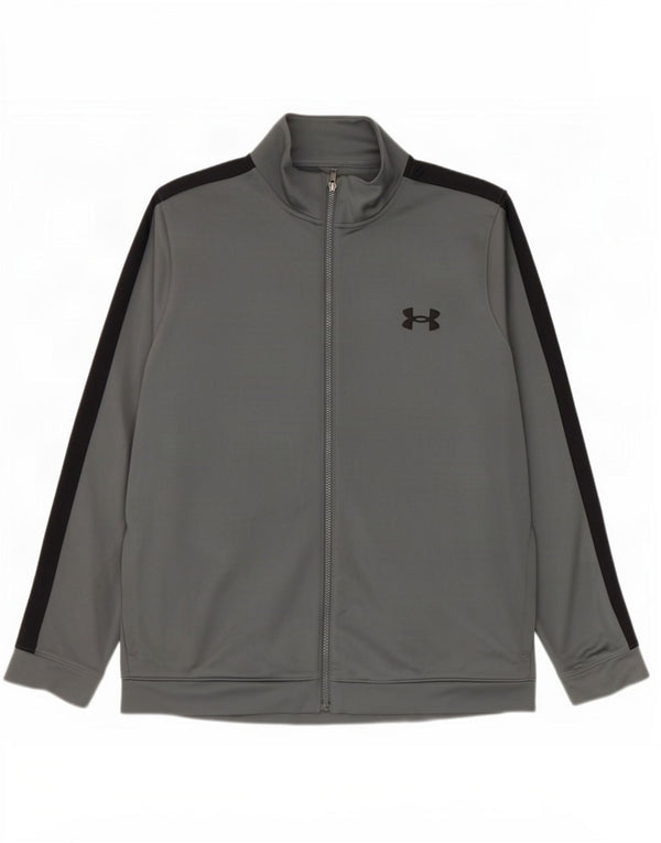 Under Armour Mens Tracksuit Top Jacket XL Grey Colourblock Polyester