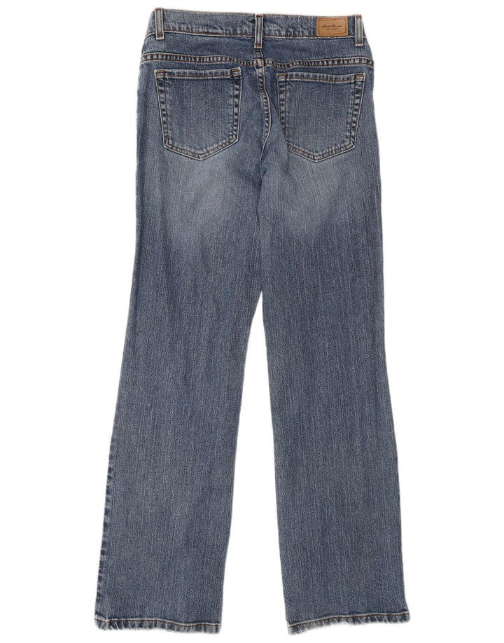Eddie Bauer Womens Bootcut Jeans US 8 Medium W28 L32 Blue Cotton
