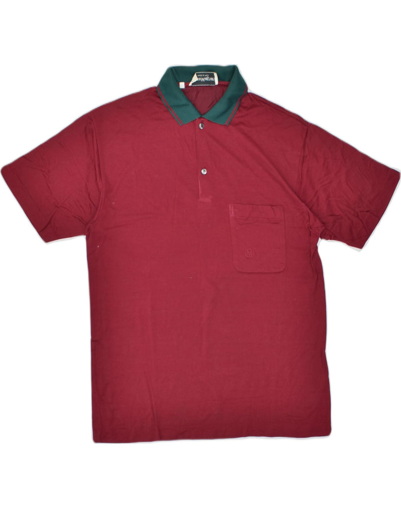 VINTAGE Mens Polo Shirt IT 50 Medium Red Cotton | Vintage | Thrift | Second-Hand | Used Clothing | Messina Hembry 