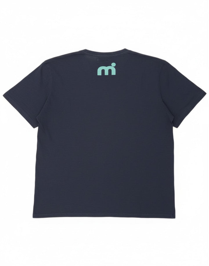 Mistral Mens Graphic T-Shirt Top 2XL Navy Blue