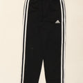 ADIDAS Boys Tracksuit Trousers 6-7 Years Black Polyester Vintage Adidas and Second-Hand Adidas from Messina Hembry 