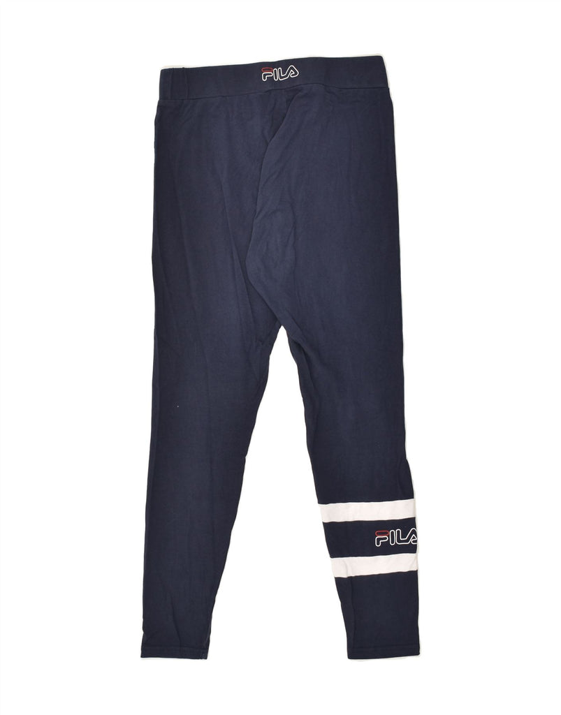 FILA Girls Leggings 13-14 Years Navy Blue | Vintage Fila | Thrift | Second-Hand Fila | Used Clothing | Messina Hembry 