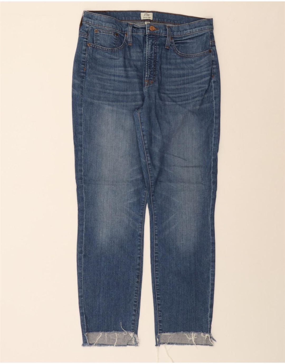 J. CREW Womens Cropped Jeans W32 L30 Blue Cotton Vintage J. Crew and Second-Hand J. Crew from Messina Hembry 