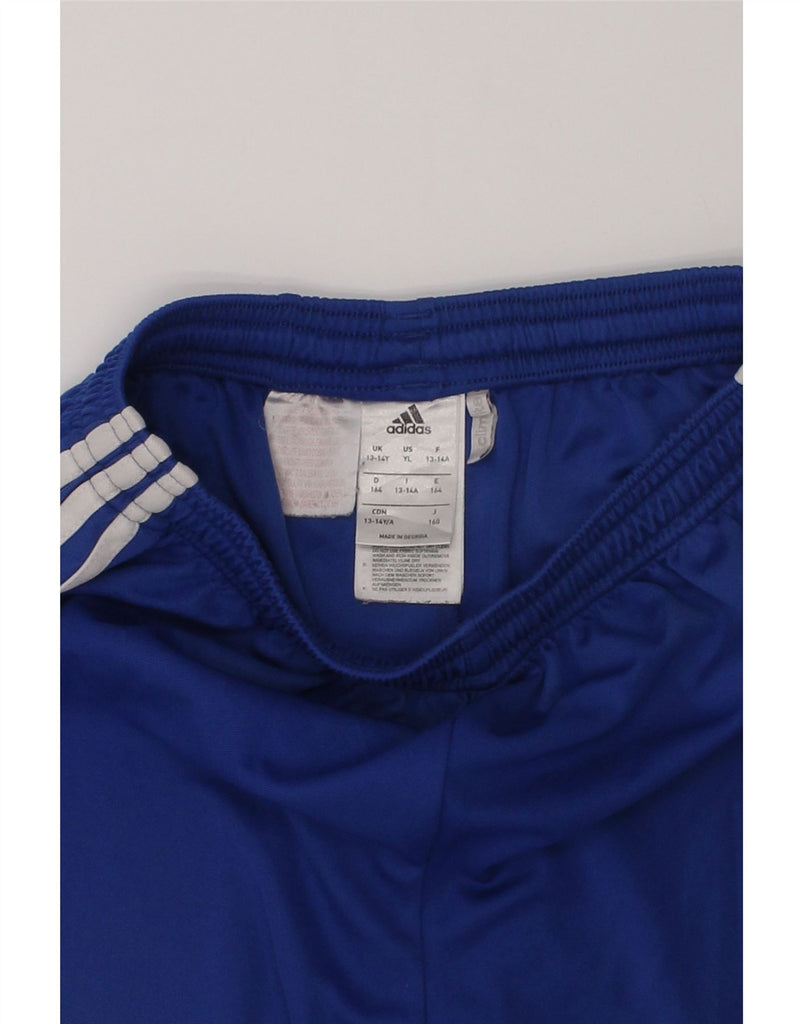 ADIDAS Boys Climalite Sport Shorts 13-14 Years Blue Polyester | Vintage Adidas | Thrift | Second-Hand Adidas | Used Clothing | Messina Hembry 