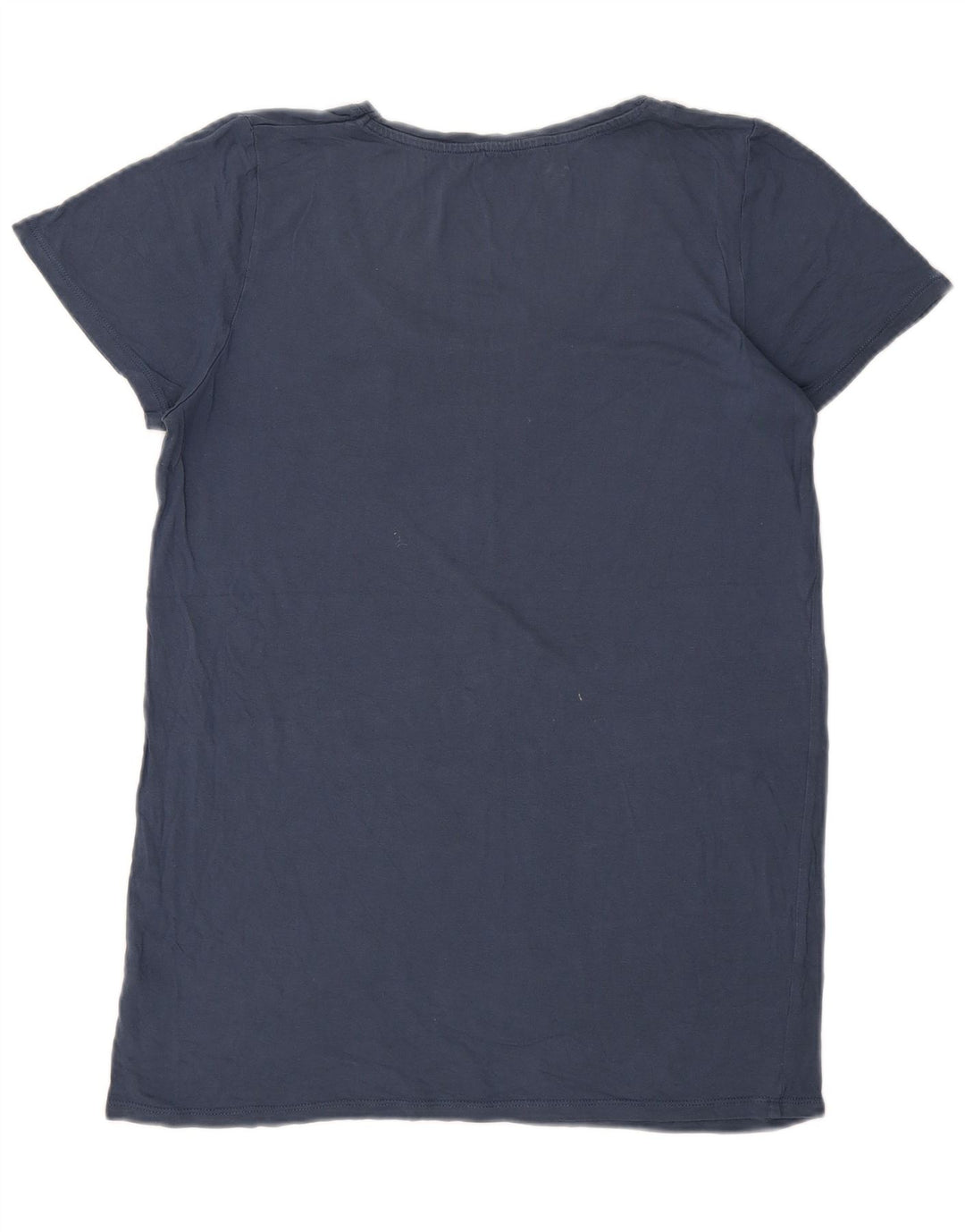 Oasis Womens T-Shirt Top UK 14 Medium Blue Viscose