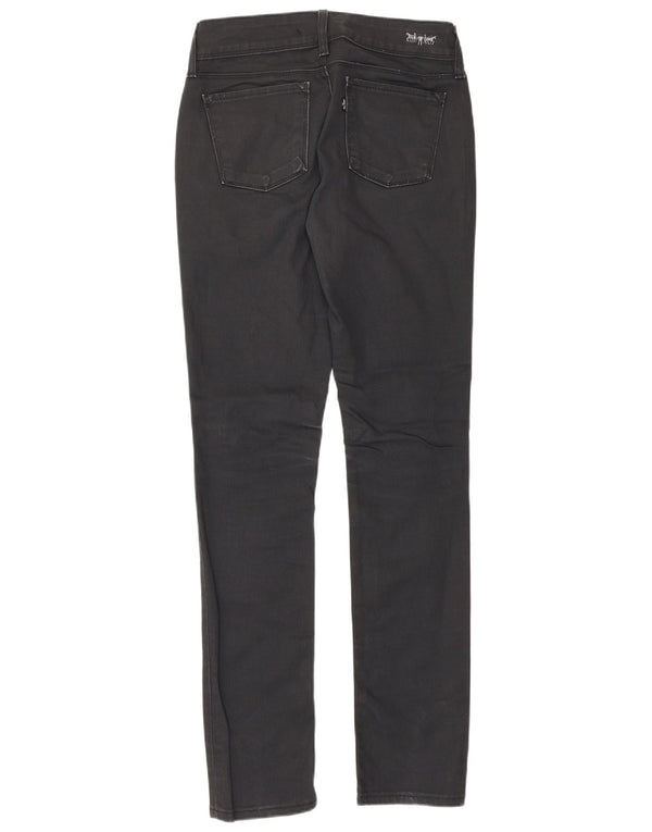 Levi's Womens Slim Jeans W28 L32 Black Cotton