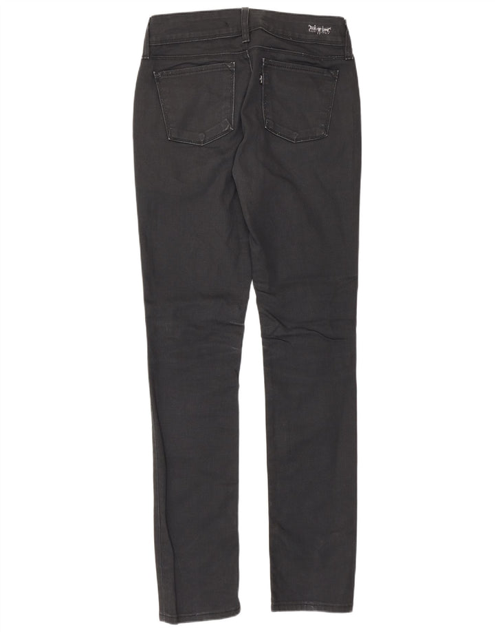 Levi's Womens Slim Jeans W28 L32 Black Cotton