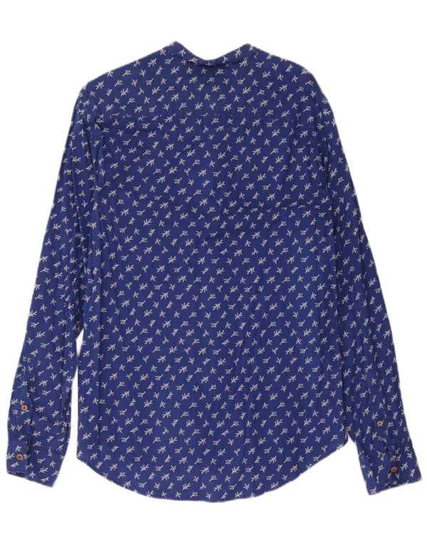 Benetton Mens Shirt XS Blue Floral