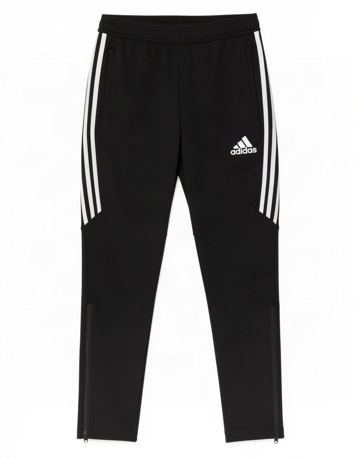 Adidas Womens Climalite Tracksuit Trousers UK 10 Small Black Polyester