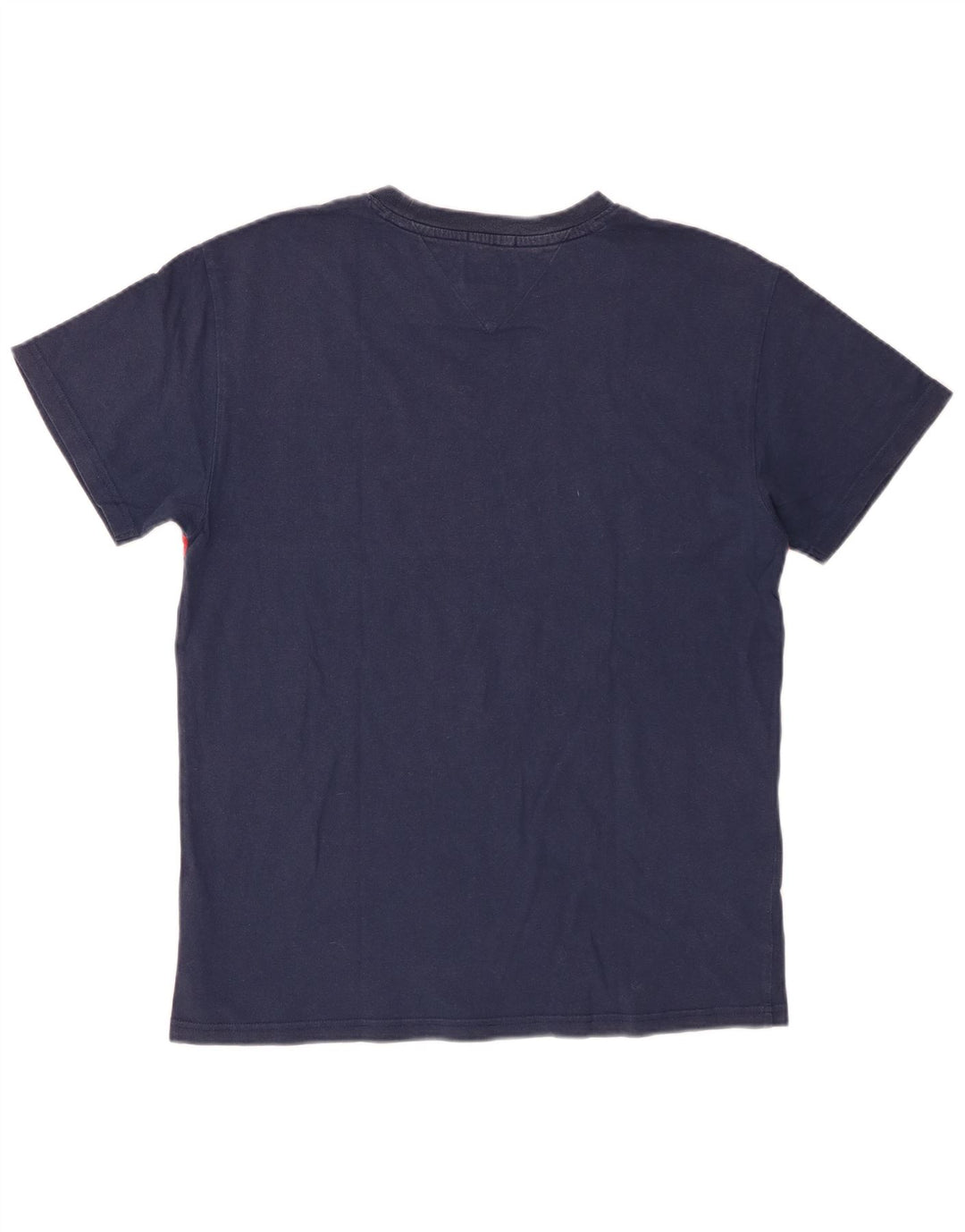 Tommy Hilfiger Mens Graphic T-Shirt Top Medium Navy Blue Colourblock