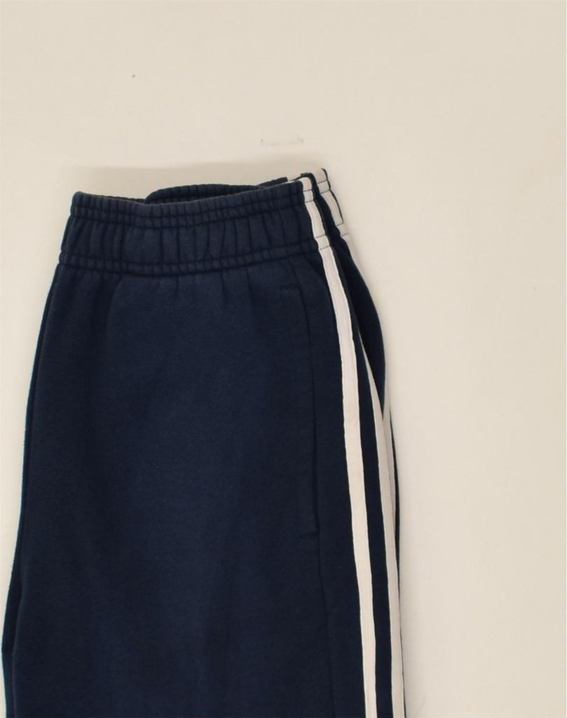 ADIDAS Boys Tracksuit Trousers Joggers 13-14 Years Navy Blue Cotton | Vintage Adidas | Thrift | Second-Hand Adidas | Used Clothing | Messina Hembry 