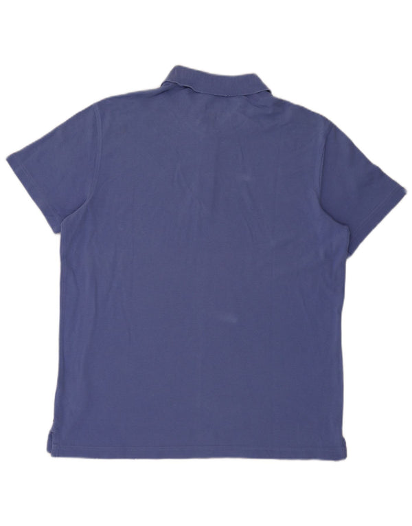 Calvin Klein Jeans Mens Graphic Polo Shirt XL Blue Cotton