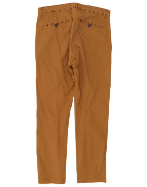 Zara Mens Slim Chino Trousers EU 42 Large W32 L28 Beige