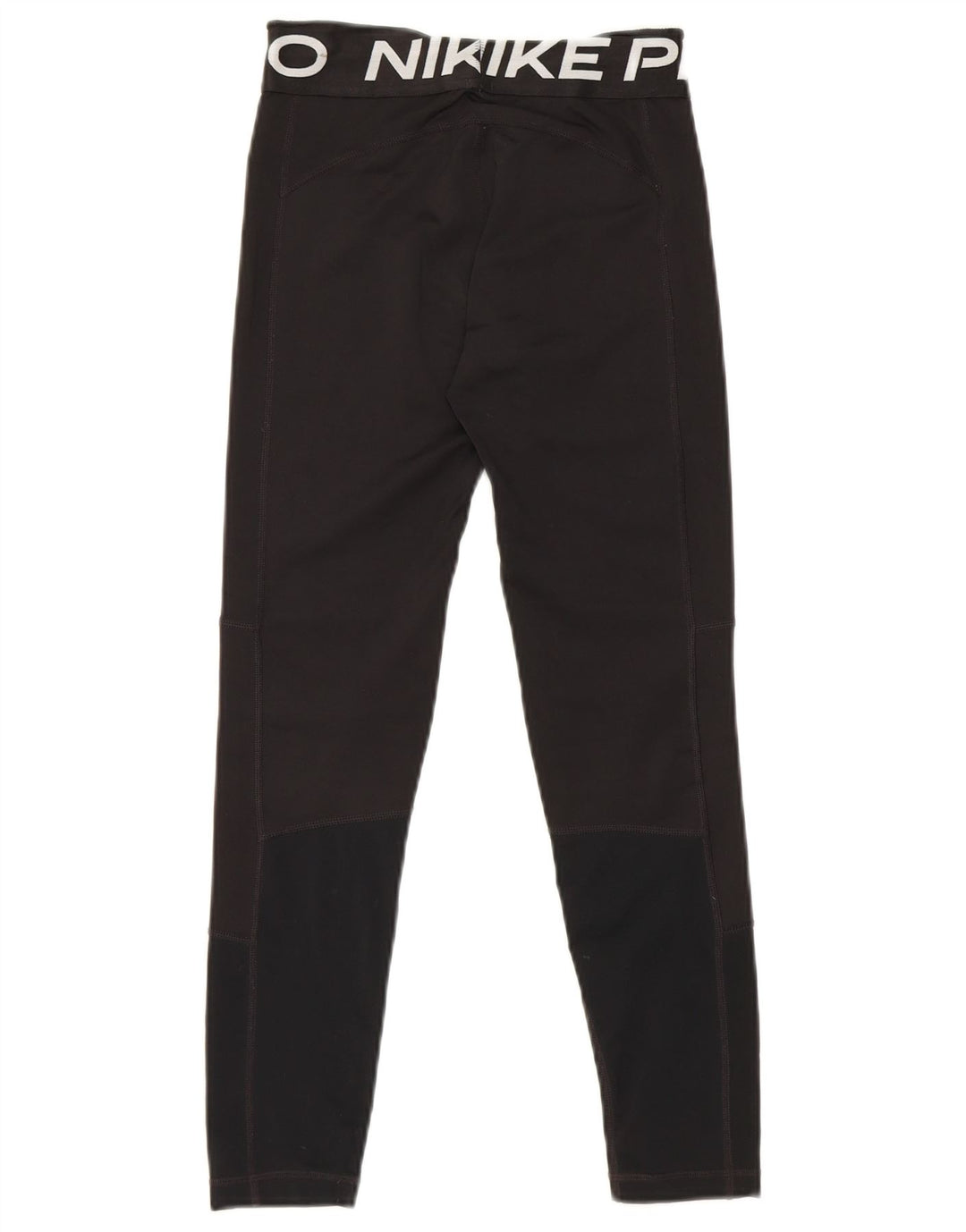 Nike Boys Dri Fit Graphic Leggings 10-11 Years Medium Black Colourblock