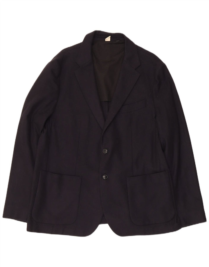 Ted Baker Mens 2 Button Blazer Jacket Size 6 2XL Navy Blue