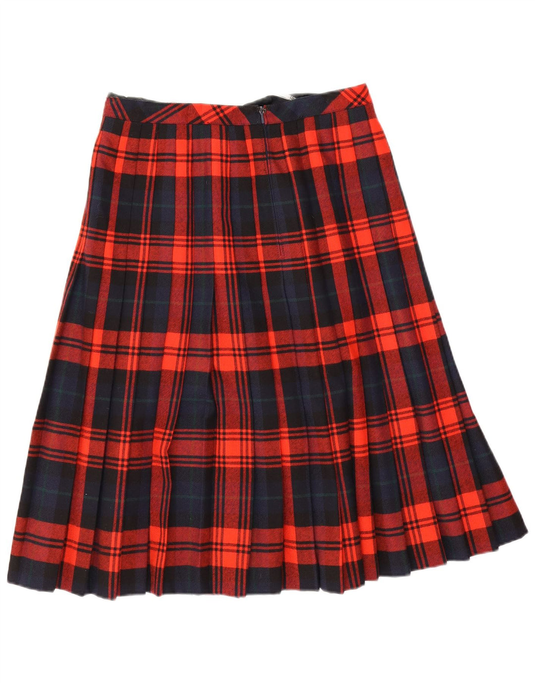 Hammer Womens Knife Pleated Skirt IT 42 Medium W30 Red Plaid New Wool