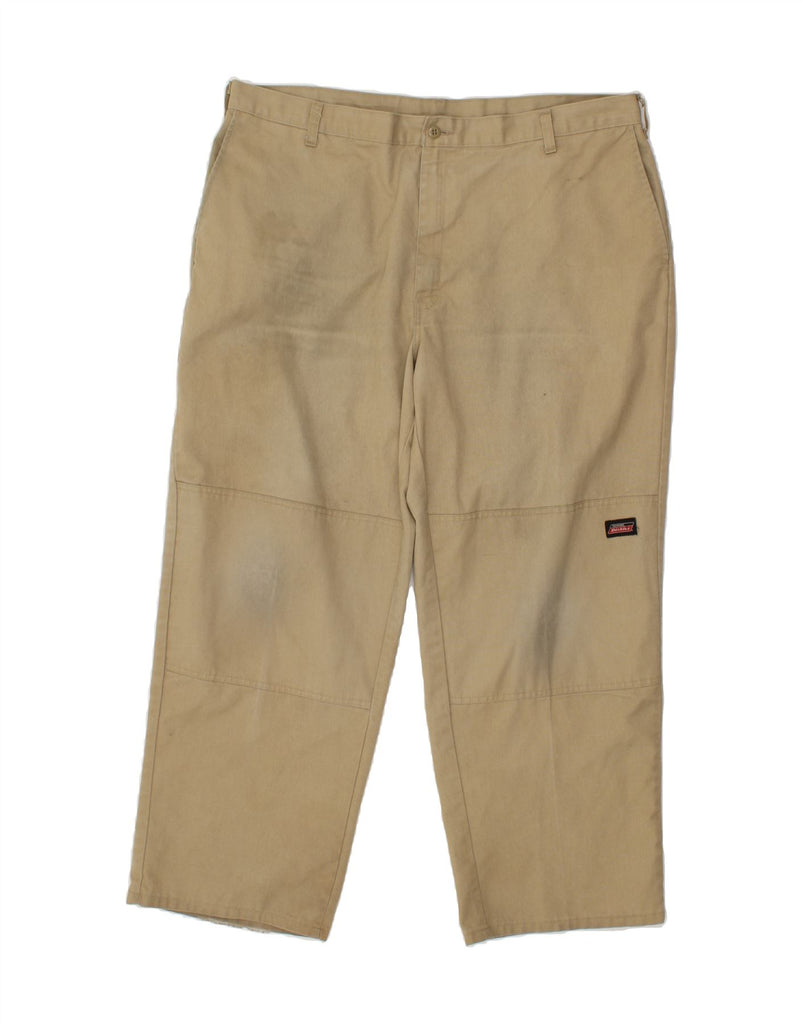 DICKIES Mens Straight Chino Trousers W42 L30 Beige Polyester Vintage Dickies and Second-Hand Dickies from Messina Hembry 