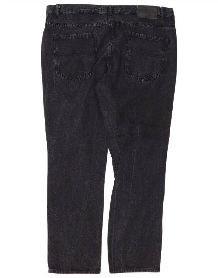 Pierre Cardin Mens Straight Jeans W40 L31 Black Cotton