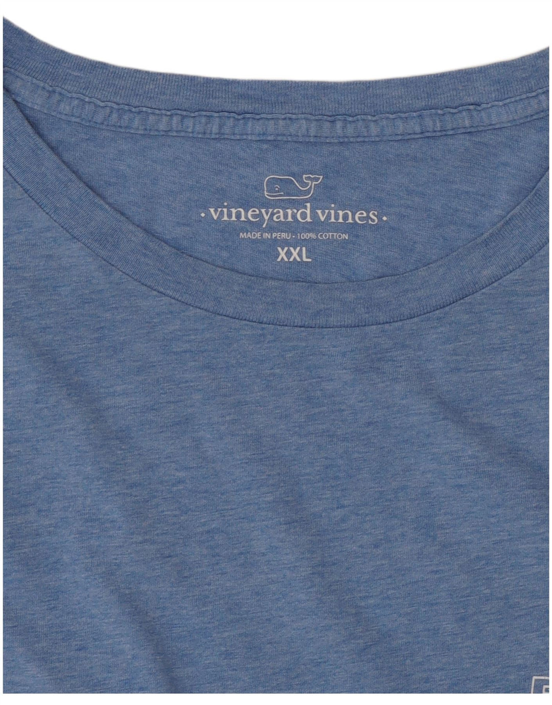 VINEYARD VINES Mens Graphic T-Shirt Top 2XL Blue Cotton