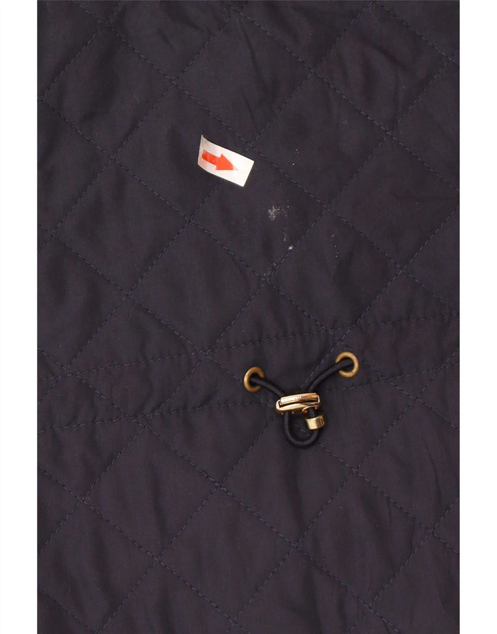 Zara Womens Quilted Gilet UK 18 XL Navy Blue