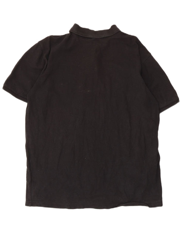 Fila Mens Polo Shirt XL Black Cotton