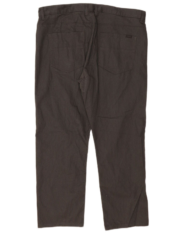 CALVIN KLEIN Mens Slim Fit Casual Trousers W36 L30 Black Cotton