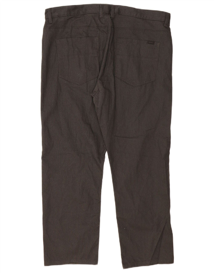 CALVIN KLEIN Mens Slim Fit Casual Trousers W36 L30 Black Cotton