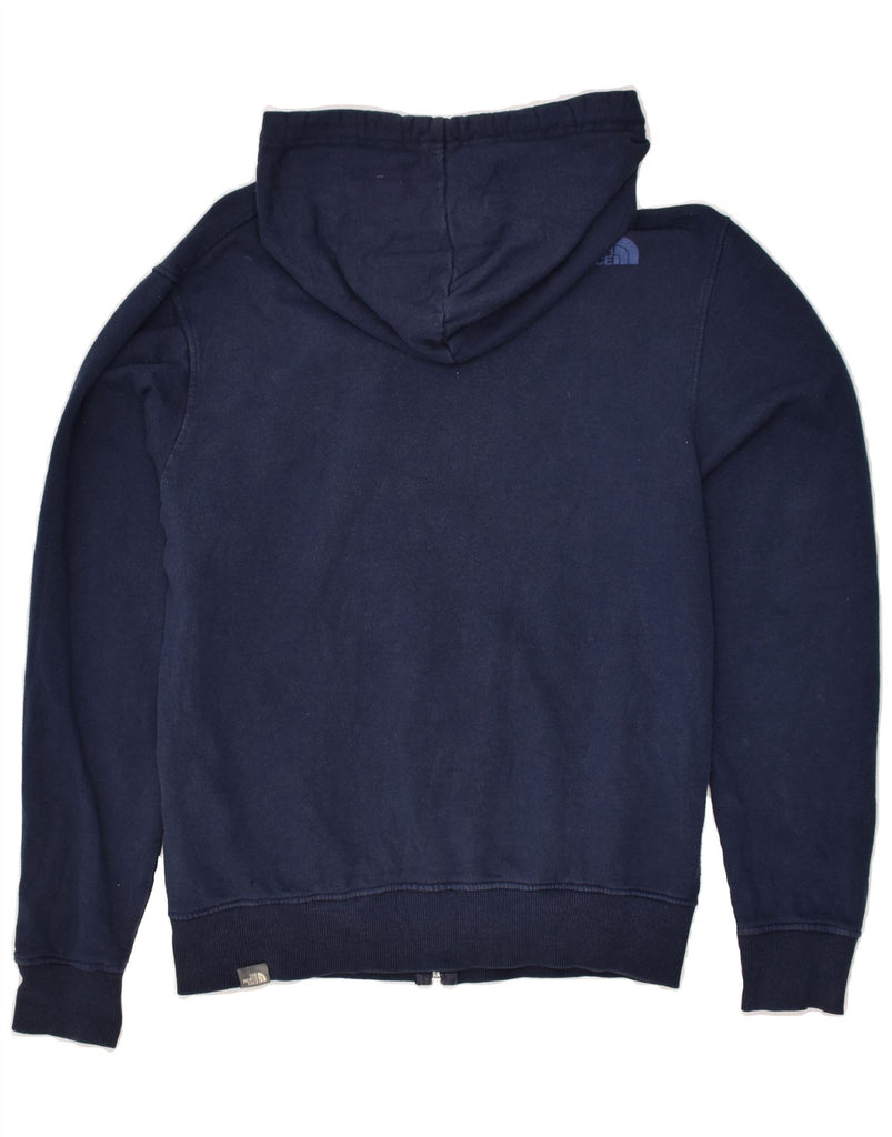THE NORTH FACE Mens Zip Hoodie Sweater Small Navy Blue Cotton | Vintage The North Face | Thrift | Second-Hand The North Face | Used Clothing | Messina Hembry 