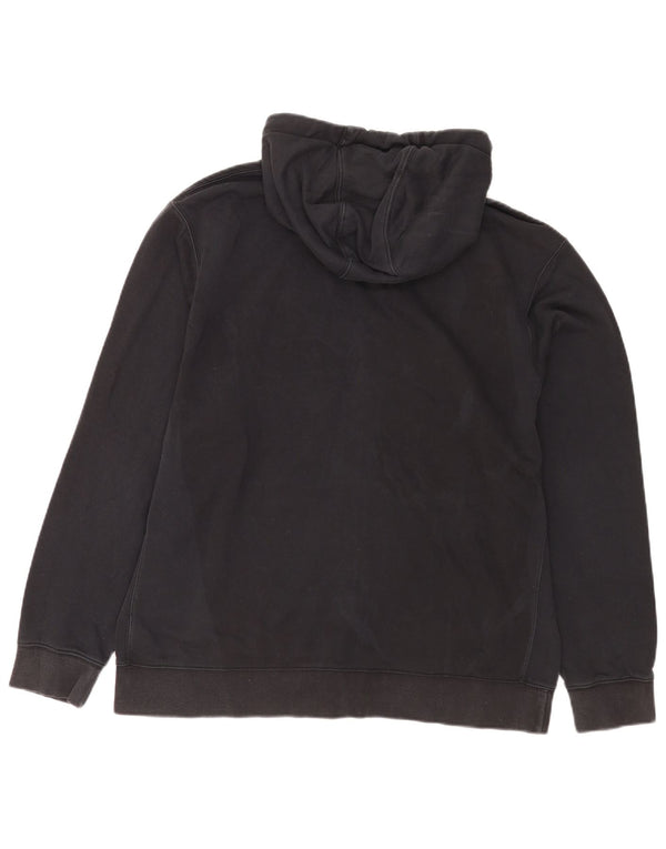 Nike Mens Zip Hoodie Sweater XL Black Cotton