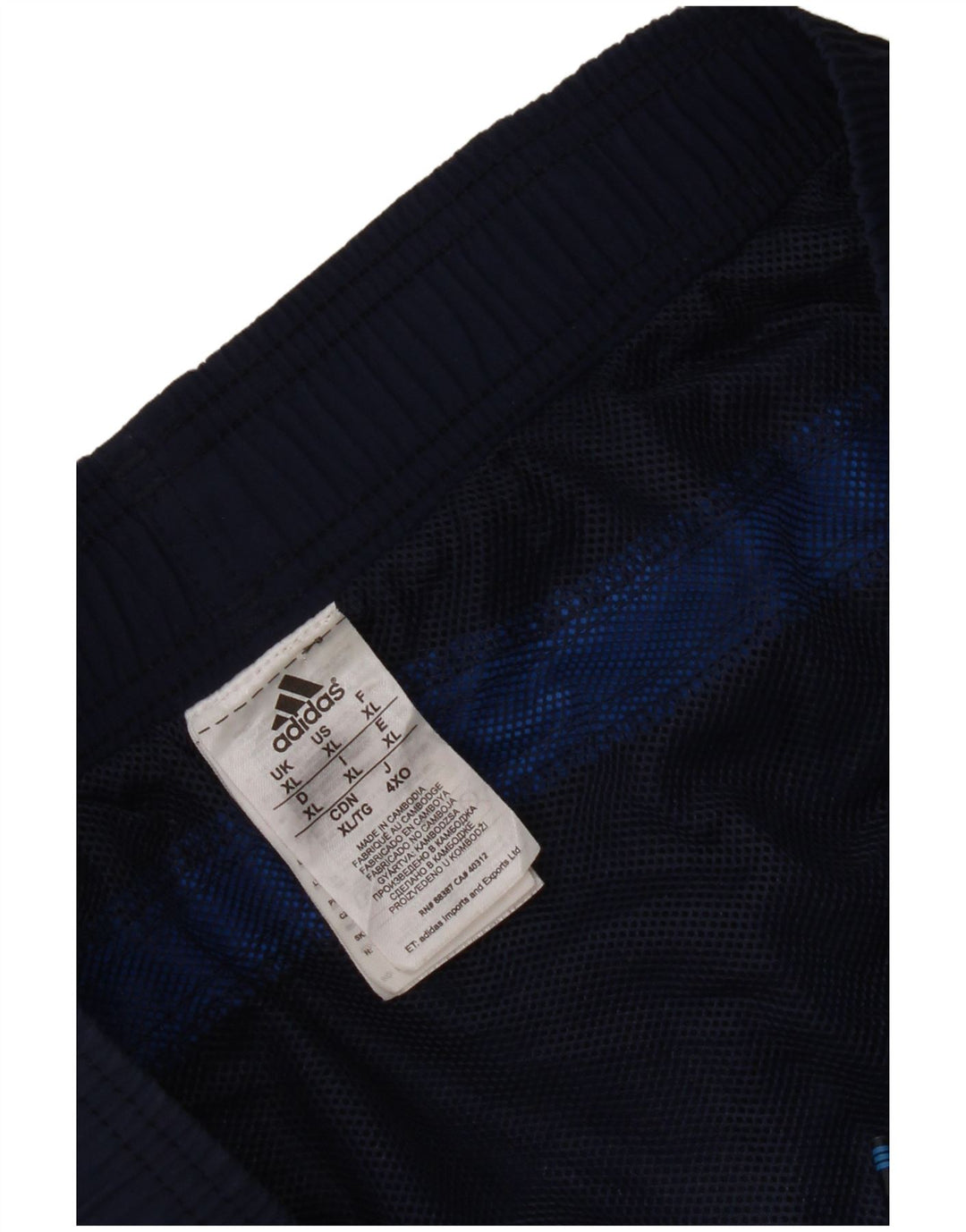 Adidas Mens Swimming Shorts XL Navy Blue Nylon