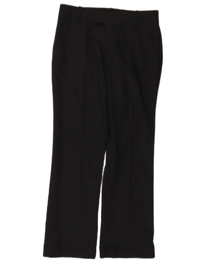 Zara Womens Bootcut Casual Trousers EU 36 XS W26 L28 Black Polyester