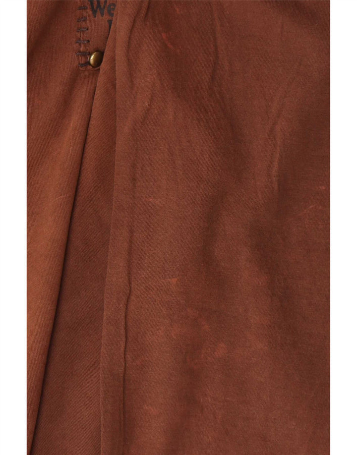 Bromfield Mens Top Long Sleeve 2XL Brown Cotton